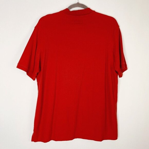 Duluth Trading Polo Shirt Mens Size 2XL Orange Knit Short Sleeve - Picture 4 of 7